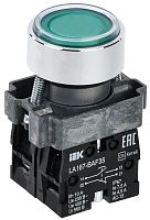 Кнопка управления LA167-BAF35 d=22мм 1з+1р зеленая | код BBT20-BAF35-3-22-67-K06 | IEK